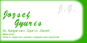 jozsef gyuris business card